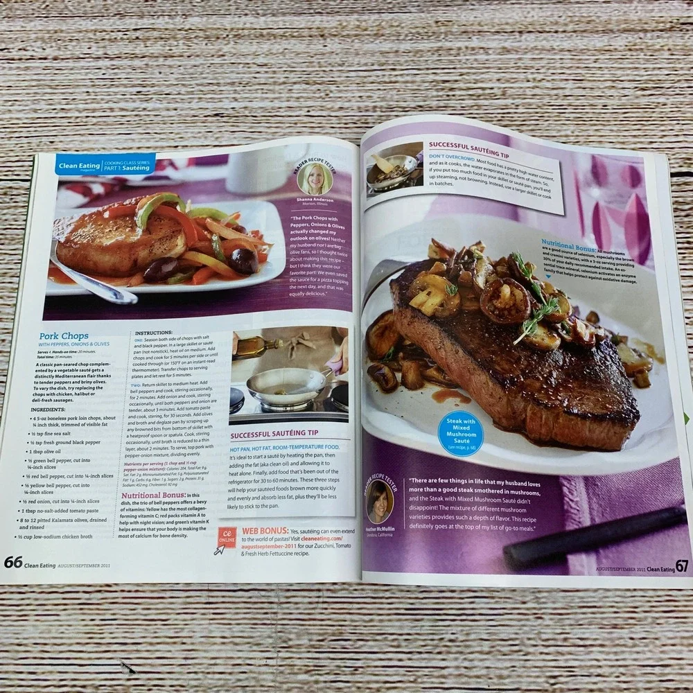 Clean Eating Magazine [August September 2011] Recipes Food Truck‎ Gourmet